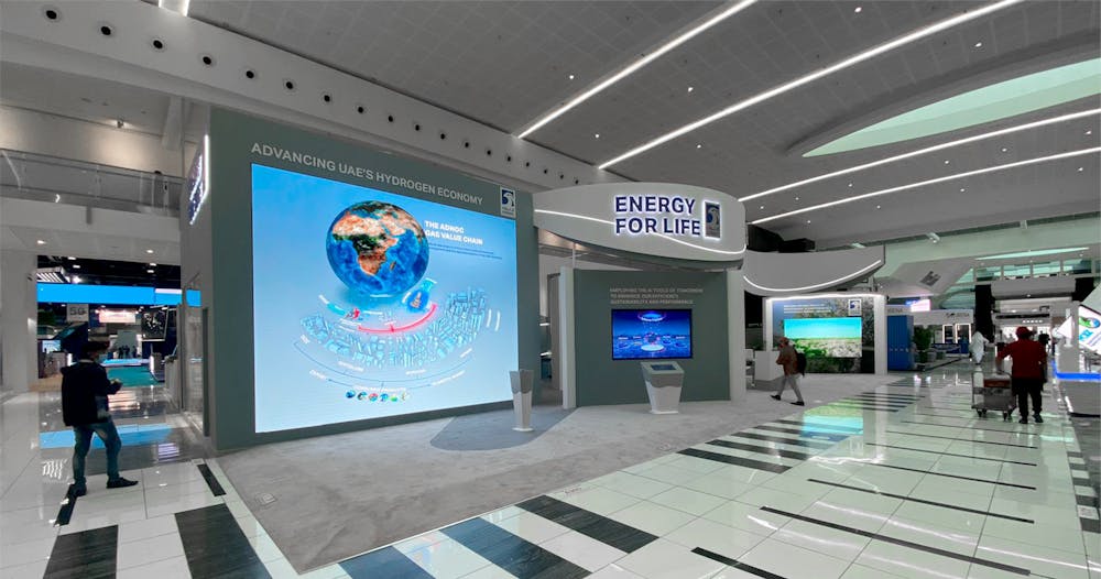 ADNOC WFES 2022 stand LED