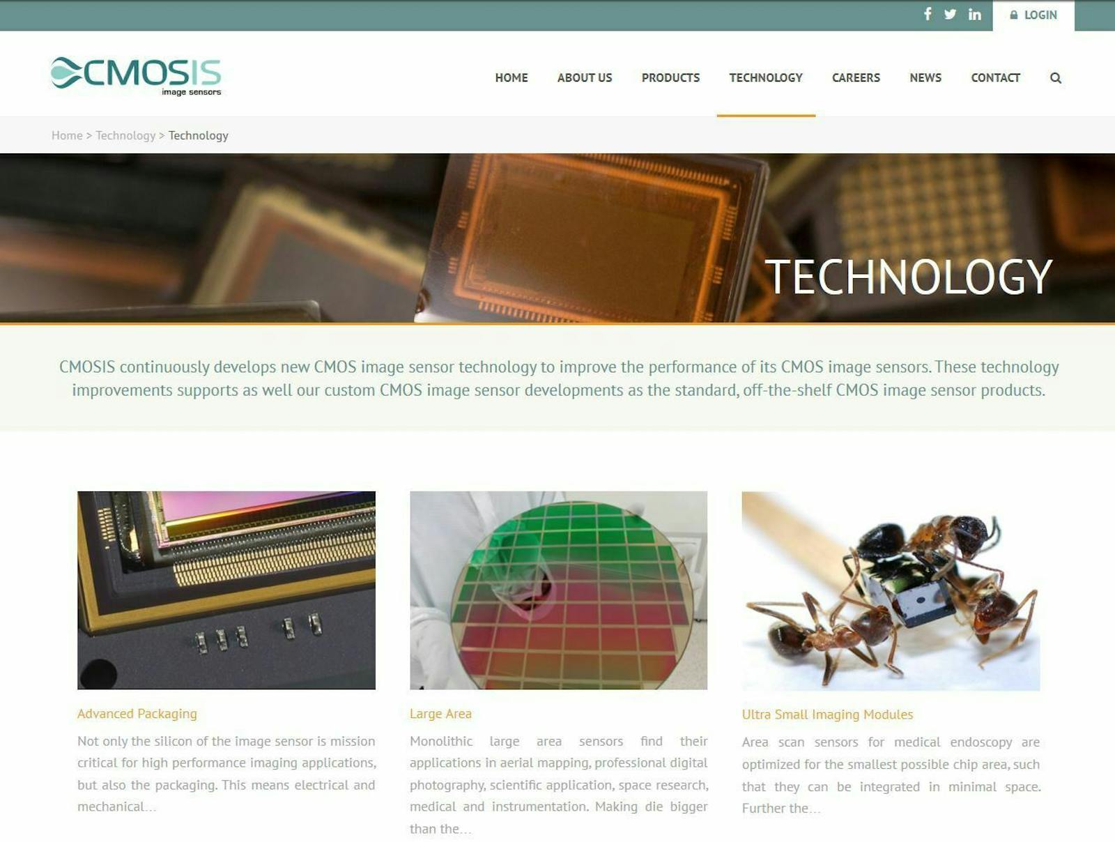 CMOSIS website