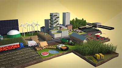 Expérience 3D de l'agriculture de demain
