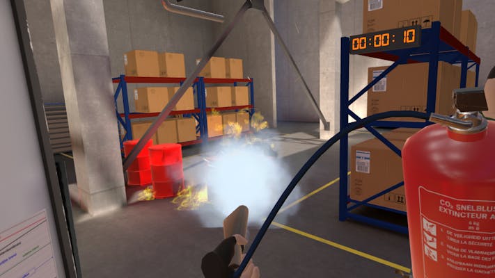 Fire fighting in VR