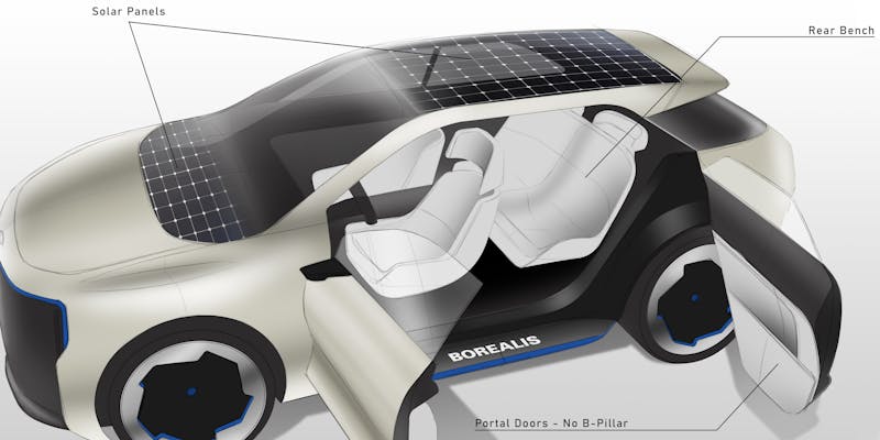 Borealis 3D concept car parts b
