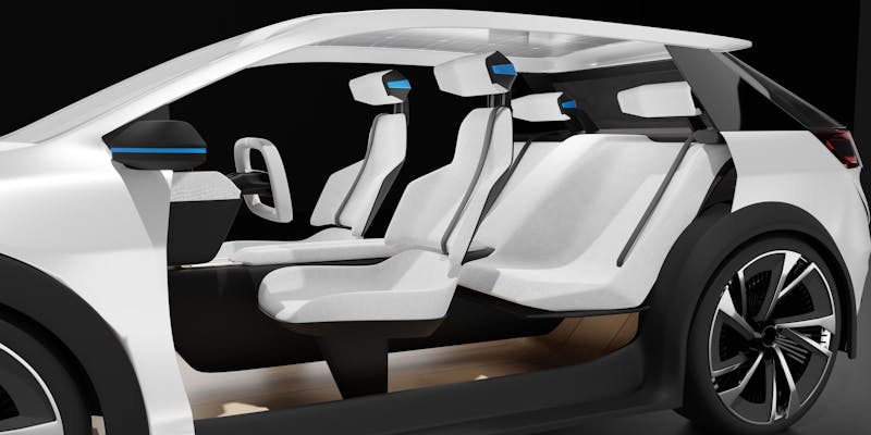 Borealis 3D concept car side open front