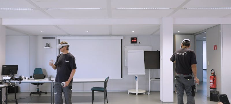 Fluxys VR training Learning space Practicing
