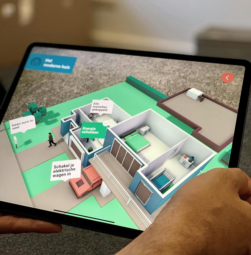 Augmented Reality app Fluvius home